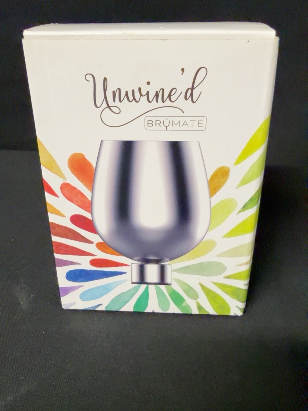 New in box BrüMate UNWINE’D twist-on wine cup attachment.